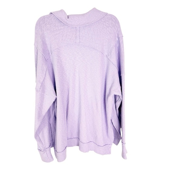 FREE PEOPLE Walk Away Tunic Top in Lavender Size M - Picture 6 of 10